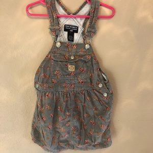 Adorable floral corduroy jumper 4T